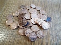 2 rolls of 1960-D Pennies
