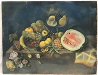 MJ Deviney, Oil on Canvas, Fruit Still Life