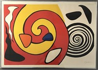 Alexander Calder, Signed Lithograph "L'Escargot"