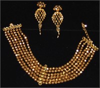 Barrera. Necklace and Earrings