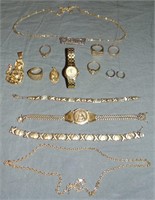 Gold and Other Jewelry Lot.