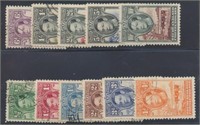 BECHUANALAND PROTECTORATE #124-136 USED FINE-VF