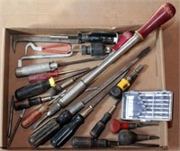 flat - asstd screwdrivers incl. "Yankee No. 131A"