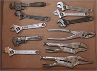 flat -- asstd small adj wrenches & vise grips