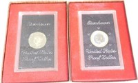 (2) 1974 US Mint Eisenhauer proof dollars