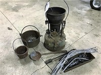 Vintage Smelter, Lead Pots, Ladle, Lead