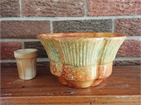 Haeger Pottery Bowl #156 & Small Cup