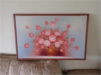 Framed Flower Painting - R. Cox