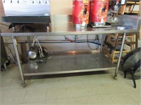Stainless Steel Table 6' x 3'