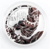 Coin 2018 Tuvalu Black Panther $1 .999 Silver