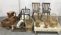 Large doll furniture collection