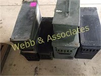 assorted ammo boxes