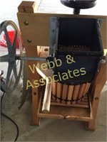 Happy Valley Ranch apple press with electric motor
