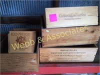 wood storage boxes