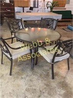 patio set with four chairs