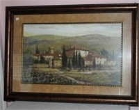 3 framed Decorator Prints - Italian Landscape,