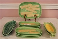 11 Unmatched Pieces - Corn Pattern Serving Plate
