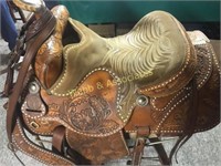 Vintage Circle Y Western saddle