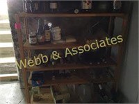 wood storage shelf (no contents)
