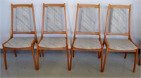 4 pcs Mid Century Modern Teak Dining Chairs