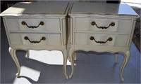 2 pcs French Provincial End Tables