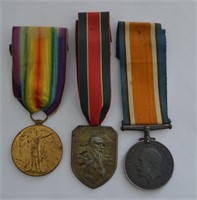 3 pcs WWI  Military Medals