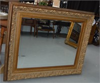 Large Gold Gilt Bevelled Glass Mirror