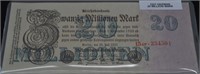1923 German 20 Million Mark