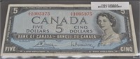 1954 Canada Bouey Raminsky $5 Dollar Note