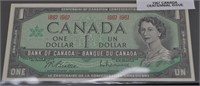 1967 Canada Centennial Issue $1 Dollar Note