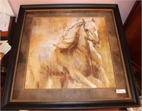 Pair of Matched Decorator Prints of Horse,