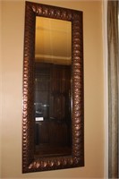 Framed Decorator Mirror with Beveled Edge, 61" x