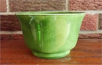 Vintage Haeger Green Bowl with Small Chip Base