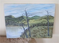 Oil Painting - 1991 H McGinnis - Lake