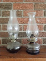 Pair of Vintage Oil Lamps