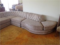 Vintage Mid Century Section Couch