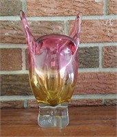 Antique Rainbow Glass Vase - Egermann