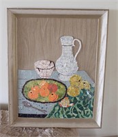 Mosaic Art Picture -  Fruit Bowl & Sangria