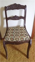Heavy Antique Wood Chair