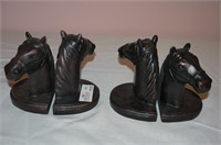 2 Pair of Horse Head Bookends, 6"