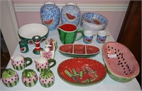 Assortment of Watermelon Decorator Pieces - 2