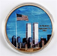Coin 2001 9/11 American Silver Eagle $1 .999 Fine