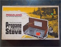 Vtg. Trailblazer Camping Propane Stove In The Box