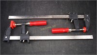 Pair Of Adjustable Bar Clamps Great Tool Carpentry