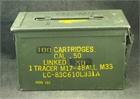 Empty Metal Ammo Box Case Millitary