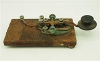 Antique Morse Code Straight Key Tap Telegraph