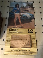 Large Vintage Ditzler Calendar