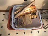 Two Laundry Baskets Full of Vintage Calendars