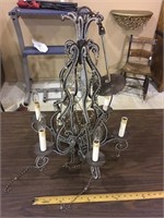 ELECTRICAL CHANDELIER WITH JEWELS
