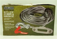 New Badland 50 Ft. Synthetic Rope & Fairlead Set